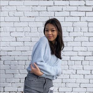 Small H&M winter blue sweater